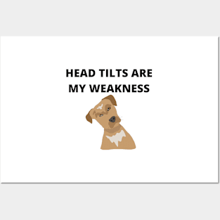 Dog Head Tilt Posters and Art